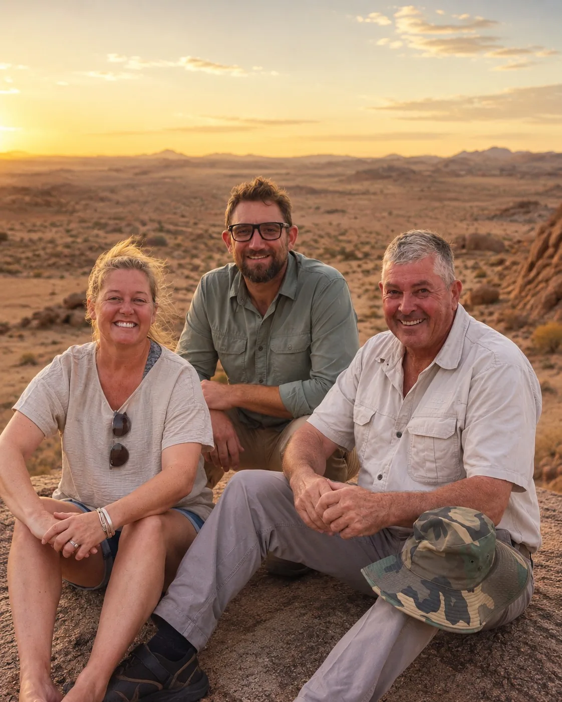 Claire, Brett and William Whipp.